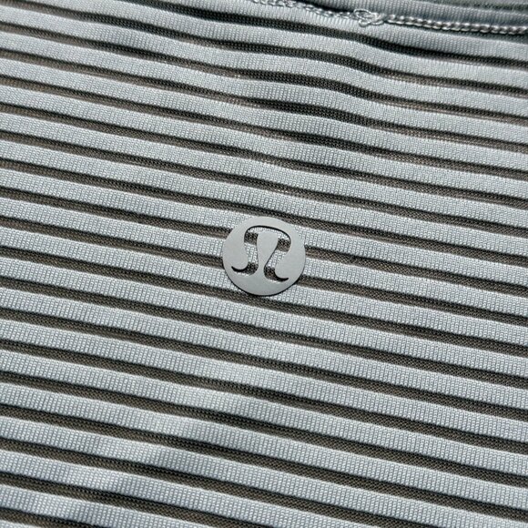 Lululemon Women's All Love Tee *Striped Mesh - Blue - Picture 4 of 6